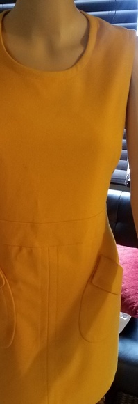 WORTHINGTON Gold/Mustard Dress SIZE 10 - Picture 4 of 6